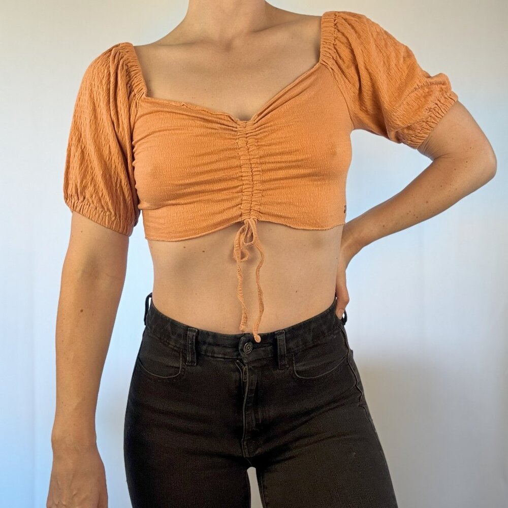 Roxy Orange Crop Top